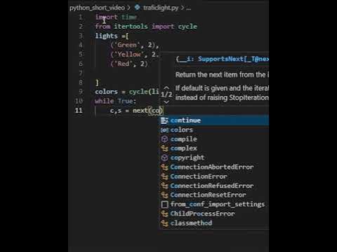 Level up your game with traffic light | python shorts code #python # ...