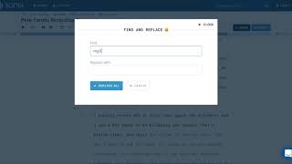 Sonix Tutorials - Using find and replace in Sonix