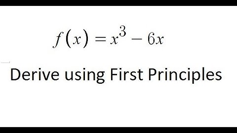 Grade 12 Calculus - Derivative of a cubic function using first principles (ch 2.1)