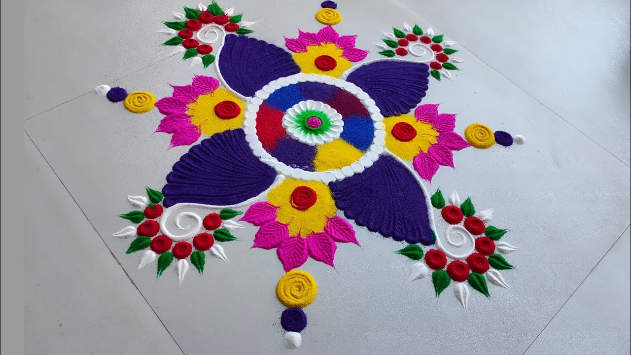Rangoli for the festival's 🌸 | सणांसाठी सुंदर रांगोळी 🤩