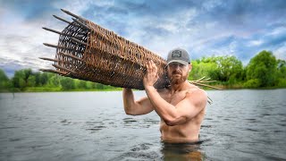 Diese XXL FISCHFALLE funktioniert! - Reuse für 7 vs. Wild | Survival Training