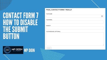 Contact form 7 - Disable Submit Button Before Required Fields were filled in