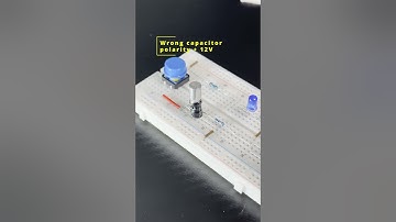 Popped capacitor: what happend when you use capacitor in wrong polarity.