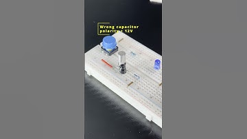 Popped capacitor: what happend when you use capacitor in wrong polarity.