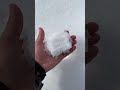 How to eat snow.