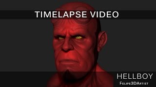 HELLBOY TIMELAPSE ZBRUSH SCULPT