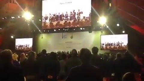 UNFCCC COP21 moment the Paris Climate Agreement is realized