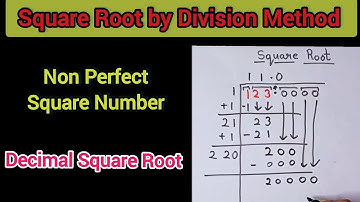 square root by division method | square root of decimal number #squareroot #divisionmethod