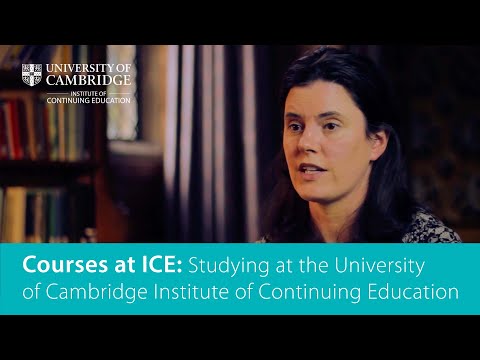 Studying at the University of Cambridge Institute of Continuing Education