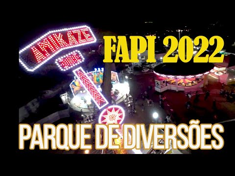 Voo com Drone - FAPI 2022  Ourinhos SP - Imagens com drone Racer - Parque de Diversões