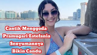 Cantik Menggoda Pramugari Estefania, Senyumannya Bikin Candu