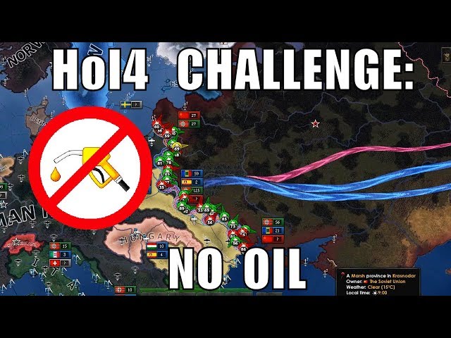 Breaking the world with NO OIL whatsoever as Germany in Hearts of Iron 4