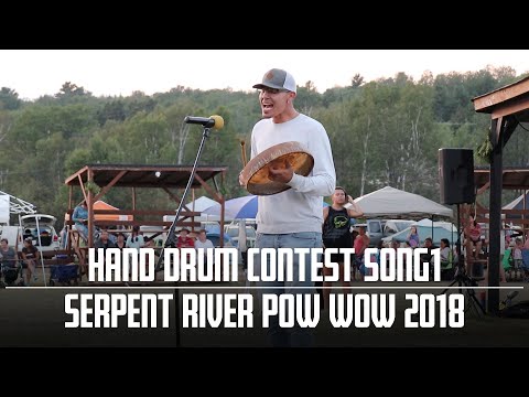 Serpent River 2018 Pow Wow | Hand Drum contest song 1 Jordan Mowat