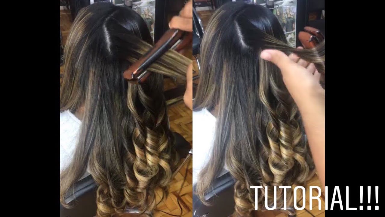 Como fazer Cachos na Chapinha!! ( AO VIVO) Salão do Pelé