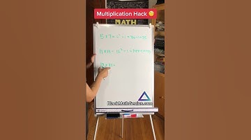 Multiplication Hack! Math is beautiful. #BlackMathGenius #Math #learnmath #multiplicationhacks