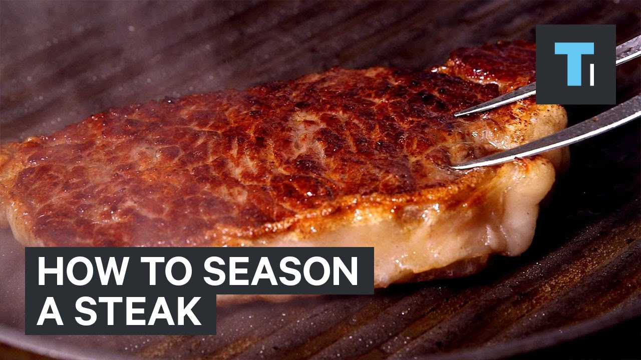 How to season a steak - YouTube