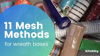 11 Methods for Applying Mesh to Create a Wreath Base, How to Make a Wreath