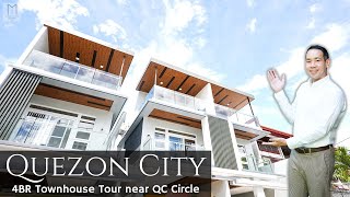 House Tour QC70 • &quot;Just 5 Minutes to QUEZON CITY Circle!&quot;  • 4BR Brand New Townhouse for Sale