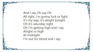 W.A.S.P. - Saturday Night Cockfight Lyrics