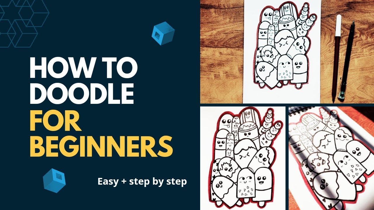 Doodle Art | How To Doodle | Easy Doodle Art for Beginners | Draw Step ...