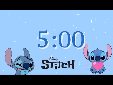 Stitch 5 minute timer Study with Stitch Classroom timer Pomodoro Timer