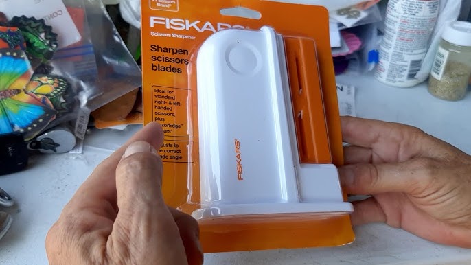 How To Sharpen Scissors And Product Review Fiskars Tabletop Scissors  Sharpener 