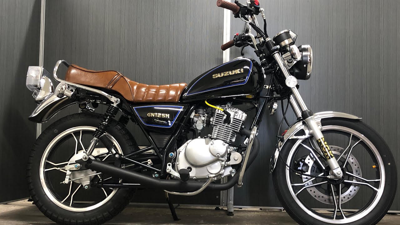 バイクgn125h弾丸マフラー