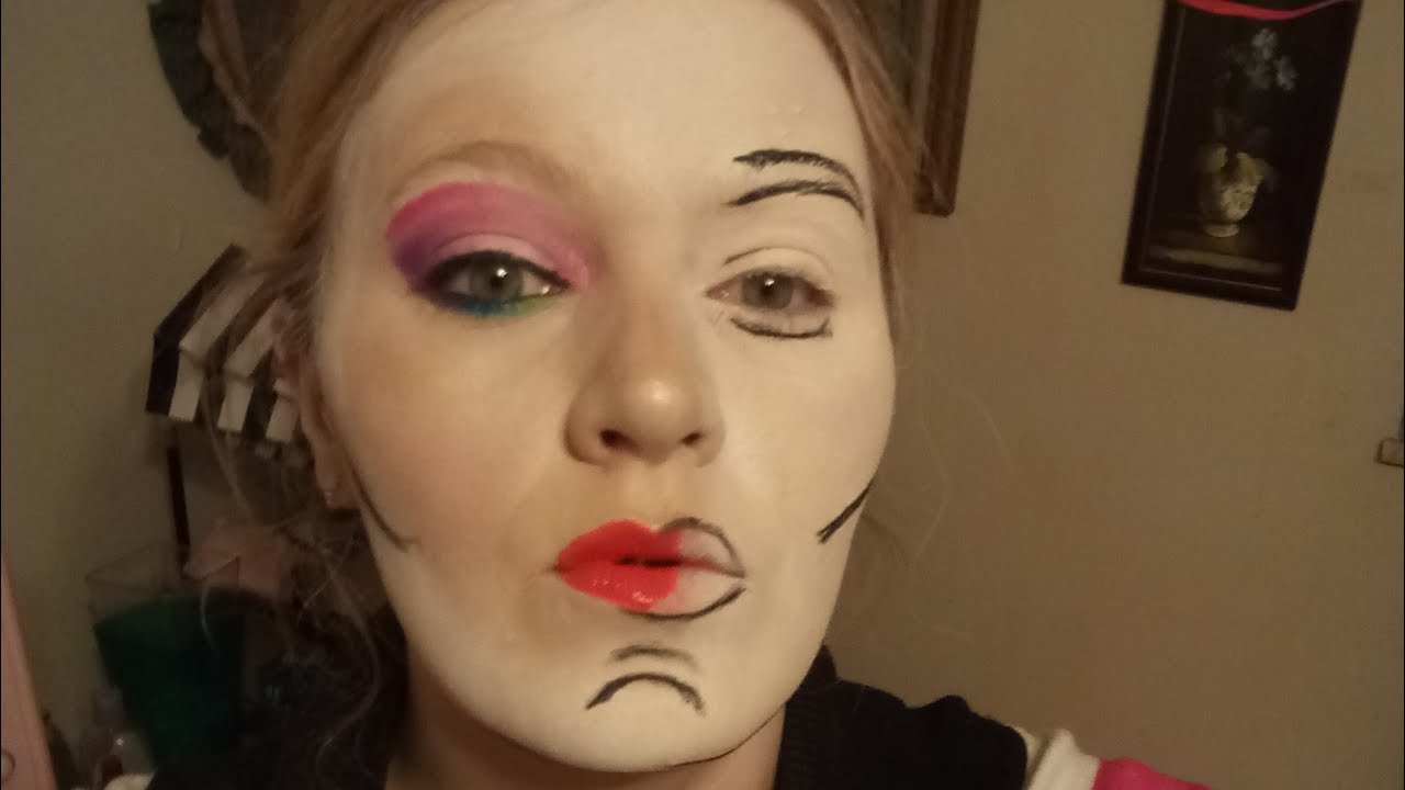 Spray painted makeup illusion YouTube