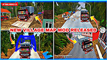 🤩NEW TAMILNADU 💯 STYLE VILLAGE HILL MAP MOD FOR BUS SIMULATOR INDONESIA V3.7 VARA LEVEL MAP MOD 😍