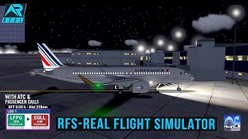 RFS - Real Flight Simulator -Paris to London||Full Flight||A220-300||AirFrance||Multiplayer