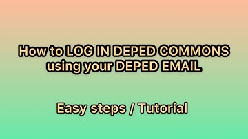 How to LOGIN in DepEd Commons using your DepEd Email