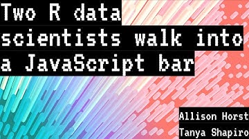Two R data scientists walk into a JavaScript bar | Insight 2024 by Observable