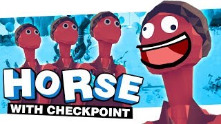 HORSE VS CHECKPOINT | TOTALLY ACCURATE BATTLE SIMULATOR