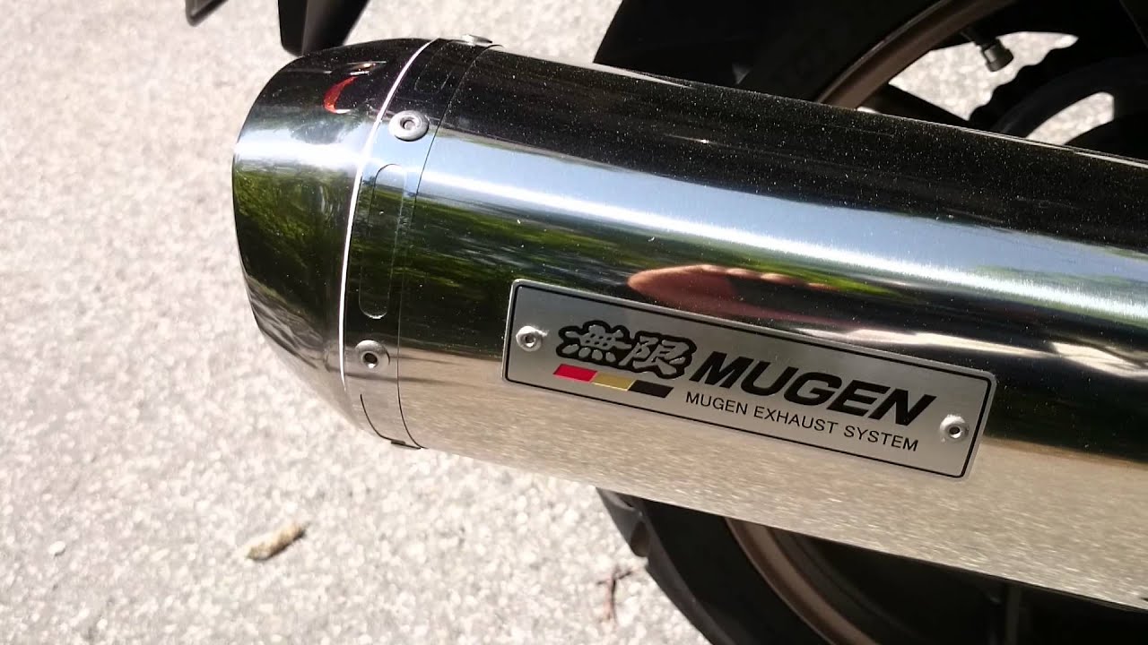 CB400SB Revo MUGEN Exhaust System スリップオンマフラー - YouTube