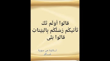 سورة غافر .. وليد الشهري