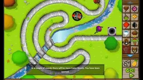 Bloons Tower Defense 5-Park Path Easy
