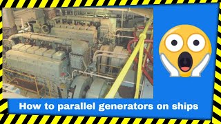 How to parallel marine generator in Auto synchro method