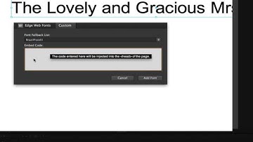 How to Add Custom Fonts to Adobe Edge Animate