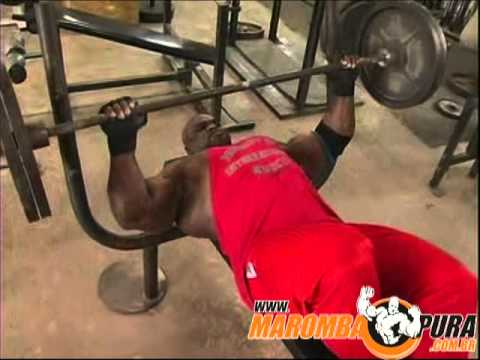 Exercicios de musculação - Supino Reto - Ronnie Coleman