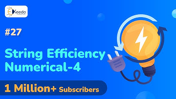 String Efficiency Numerical 4 - Mechanical Design of Overhead Lines - Power System Engineering 1