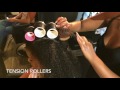From curly NATURAL HAIR to silky straight with tension rollers!