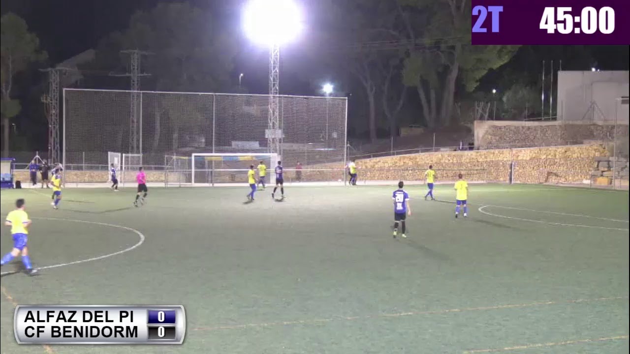 Video del partido entre el Alfaz del Pi y el CF Benidorm que hemos transmitido en directo