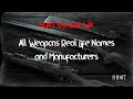 HUNT: Showdown All Weapons Real Life Names and Manufacturers