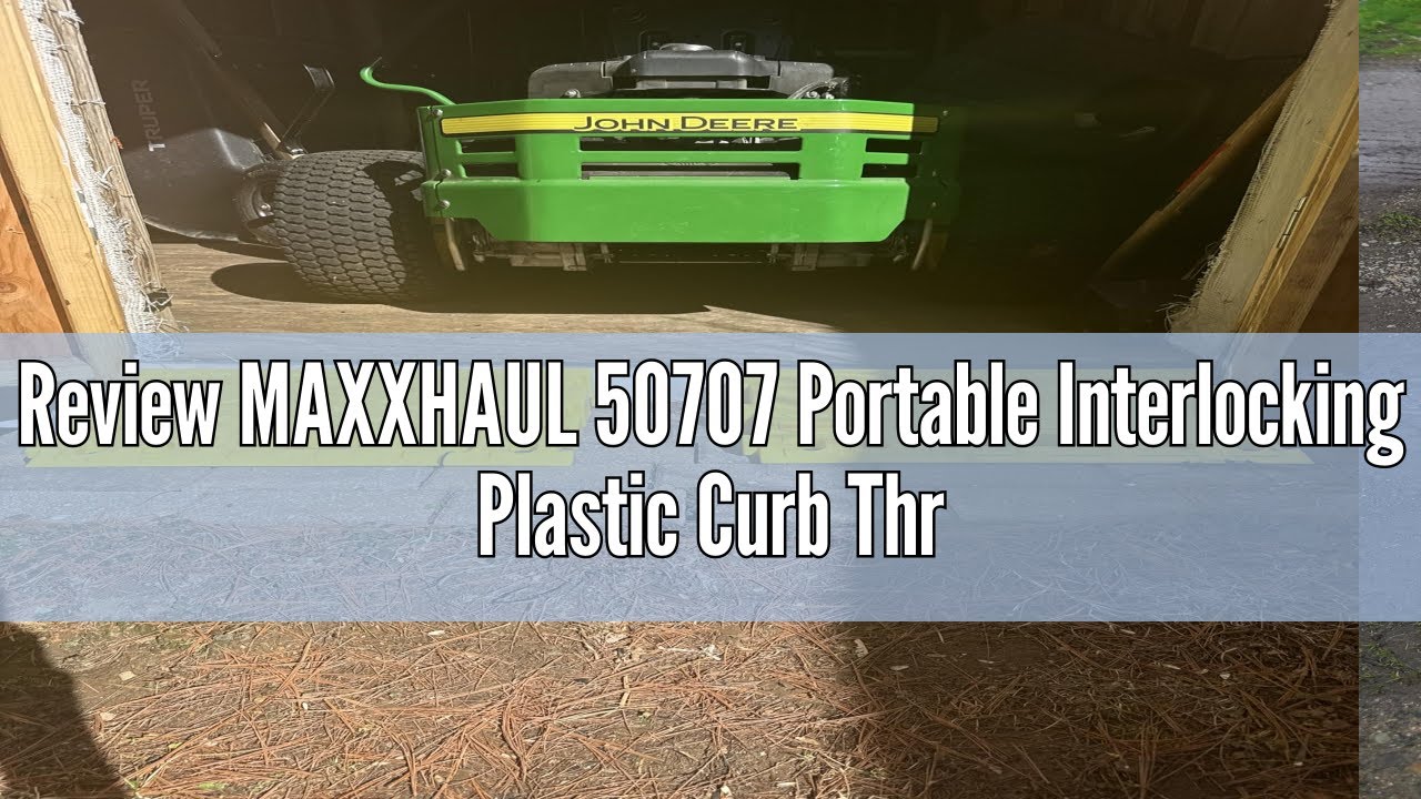 Review MAXXHAUL 50707 Portable Interlocking Plastic Curb Threshold Ramps Set (Yellow) for Loading Do