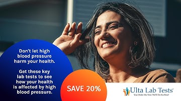 High Blood Pressure - Lab Tests to Monitor Harm to Health - Save 20%
