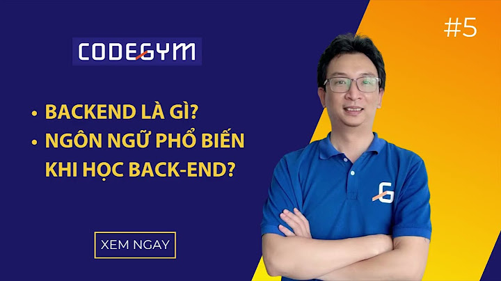 Lập trình backend là gì vá ví dụ code