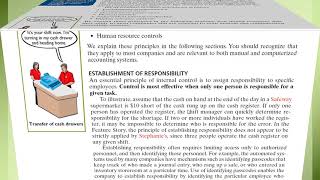 Casharka 5aad - Limitation of Internal Control - Chapter 8 - Financial Acc1
