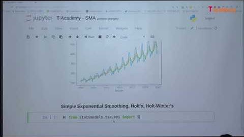 [토크ON세미나] Pandas로 하는 시계열 데이터분석 5강 - 시계열 데이터분석 기본 모델 | T아카데미