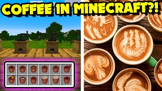 COFFEE in Minecraft?! | Raven Coffee Mod | New Coffee Items, Food & Tools (Minecraft Mods)