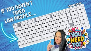 Eweadn MK100 low pro keyboard! Is low profile where it's at #eweadn #eweadnmk100 #keyboardreview